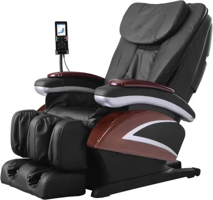 Full Body Electric Shiatsu Massage Chair Recliner with Built-in Heat Therapy Air Massage System Stretch Vibrating body scan PS4